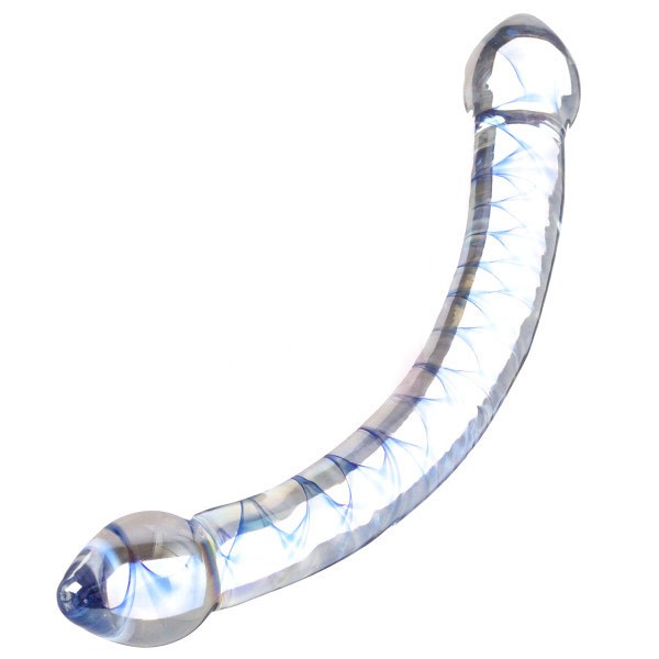 Dildo Dublu Glass X Curve Sex Shop 4Love