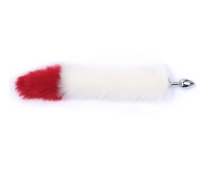 rosy-small-metallic-anal-plug-with-red-and-white-tail