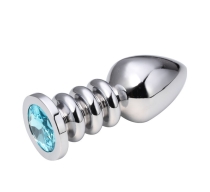 dildo-anal-metalic-rosy-silver-with-blue-diamond-small