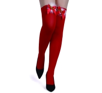 eross-ciorapi-bow-christmas-xs-l-red